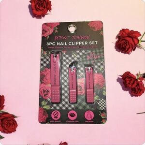 Betsey Johnson Pink Nail Clipper Trio